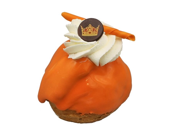 oranje chocolade bol