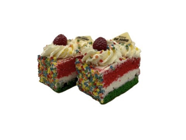 Carnaval slagroom cake gebakje